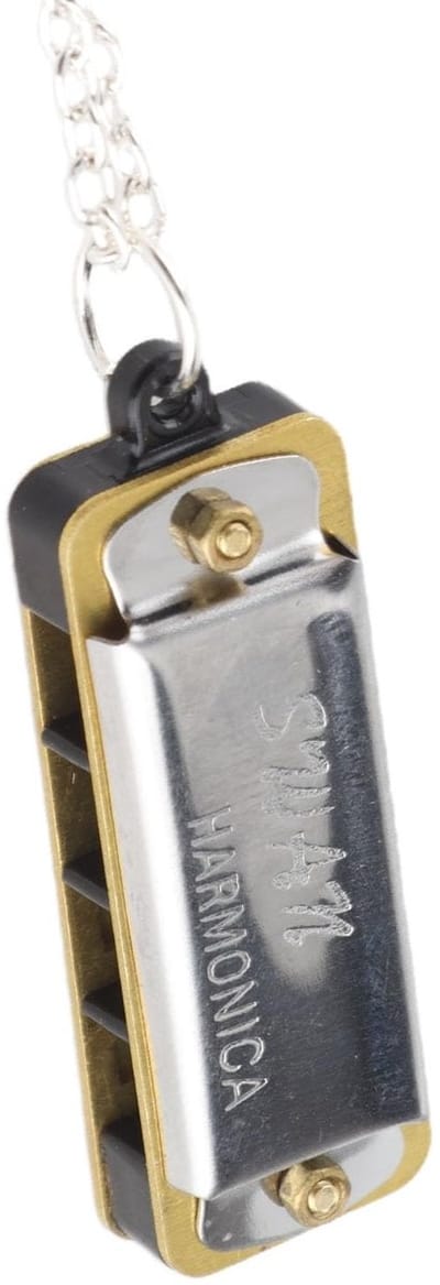 Dailygoods- Mondharmonica Mini 4 Gaten - Muziekinstrument voor Kinderen - Muziekinstrument voor Volwassenen - Draagbare Ketting - Lichtgewicht - Decoratief Gadget