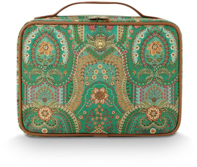 Pip Studio - Casey Beautycase Dames - Toilettas - Jabali - Groen - 27x10x19cm