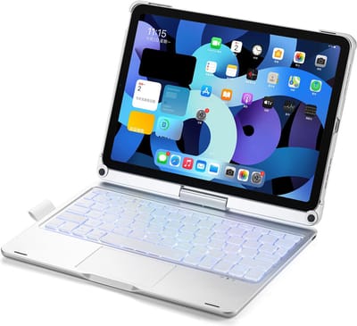 CaseBoutique Toetsenbord Hoes hoesje geschikt voor iPad Pro 11 (M4) - Zilver - Kunststof