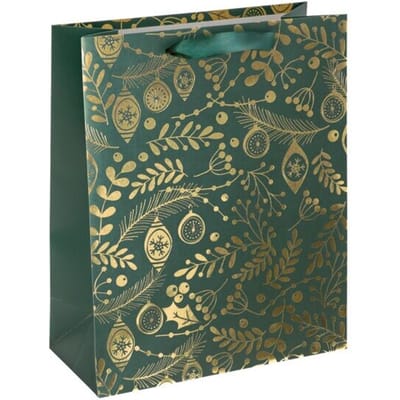Sigel Cadeauzakken Goud/Groen 5 Stuks - Luxe Lint & Stevig Karton