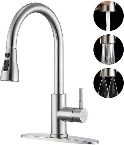 Dailygoods - Uittrekbare Keukenkraan - 360° Draaibare Spoelbakkraan