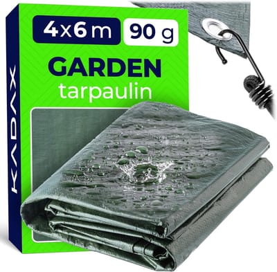 Waterdicht Beschermzeil - Versterkt Dekzeil - Tuin en Buiten - UV-bestendig en Duurzaam - 4 x 6 Meter - Groen