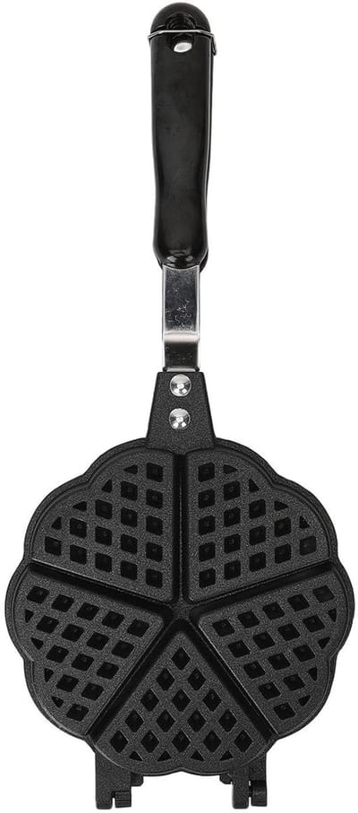 Mini Wafelijzer Pan - Wafelmaker Pannenkoekenpan - Ontbijt Maken - Snel Bereiden - 38x17x4 cm - Grijs