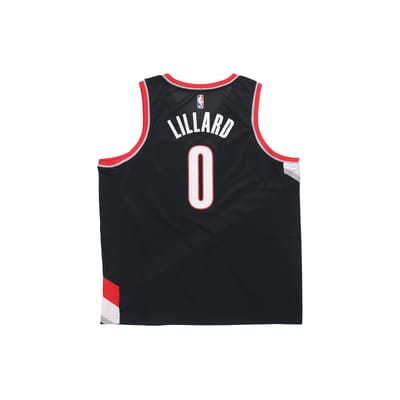 Nike NBA Damian Lillard Icon Edition Swingman Jersey - Portland Trail Blazers Heren Jersey Zwart 864505-010 2XL black