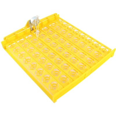 56 Eieren Mini Broedmachine Uitkomstmachine Automatische Eierkeerlade Gereedschap met Motor (100-120V Motor) yellow