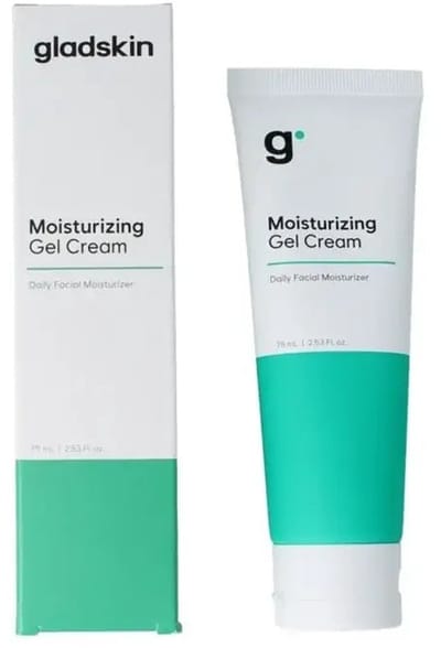 Gladskin Moisturizing Gel Cream (75 ml) – Lichtgewicht, parfumvrije gezichtscrème voor alle huidtypes. Hydrateert intens zonder vet aan te voelen.
