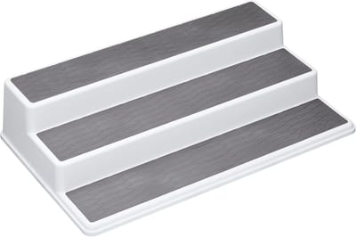 Famanu - 3-laags antislip-keukenkast/plankorganizer 38 x 22,5 x 8,5 cm (15" x 9" x 3,5")
