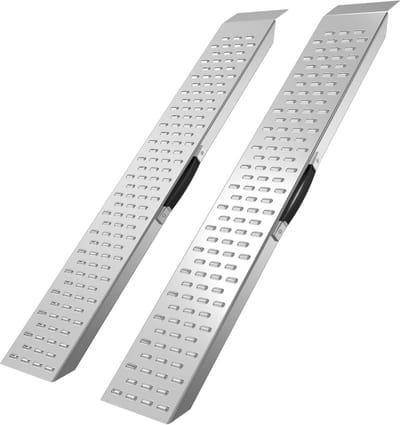 Set van 2 Aluminium Oprijplaten met 400 kg Draagvermogen - Ideaal voor Rolstoel, Fiets en Aanhanger