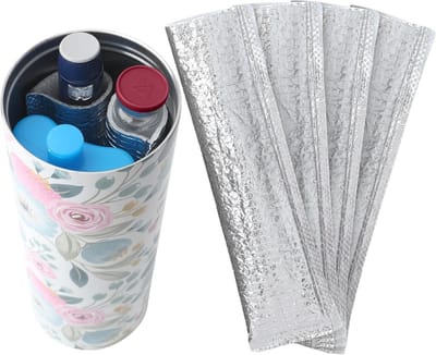 Insulinepen Beschermtas van Aluminiumfolie - Geïsoleerde Opbergcases voor Diabetespennen en Peptidenflessen - Reisorganiser en Koeltas Set van 4