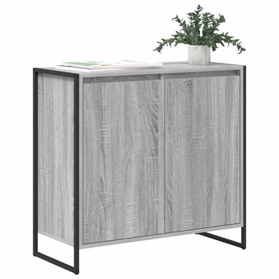 vidaXL - Bijzetkast - Grijs - Sonoma - 79 - x - 36 - x - 75 - cm - Bewerkt - hout