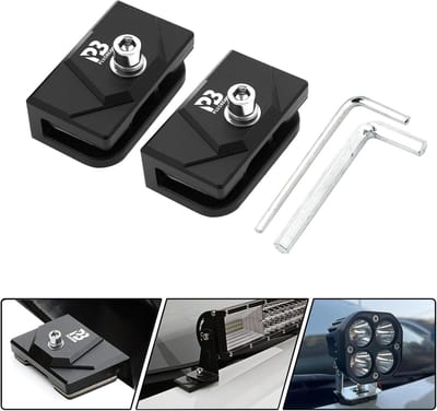 Slootlichtbeugels - Kapmontage Beugels - Verlichting Monteren - Boren Niet Nodig - 2 Inch Diep - Zwart