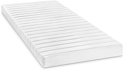 Bodyprotect 100 x 200 cm comfortschuimmatras Micha | basic rollmatras | afneembare hoes van microvezel, wasbaar op 60 graden | 100 x 200 x 13 cm | wit