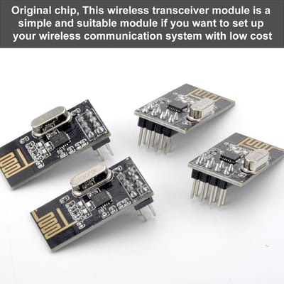 4pcs nRF24L01+ draadloze transceiver module 2.4G RF voor PI en ARM - 200M communicatie upgrade met hoge snelheid