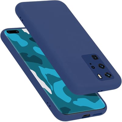 Cadorabo Hoesje geschikt voor Huawei P40 PRO / P40 PRO+ in LIQUID BLAUW - Beschermhoes gemaakt van flexibel TPU silicone Case Cover