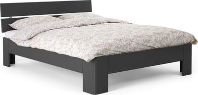 B Bright Fresh 400 Bed met Hoofdbord 90x210cm - Bedframe Antraciet - Eenpersoonsbedden - Instaphoogte: 40cm