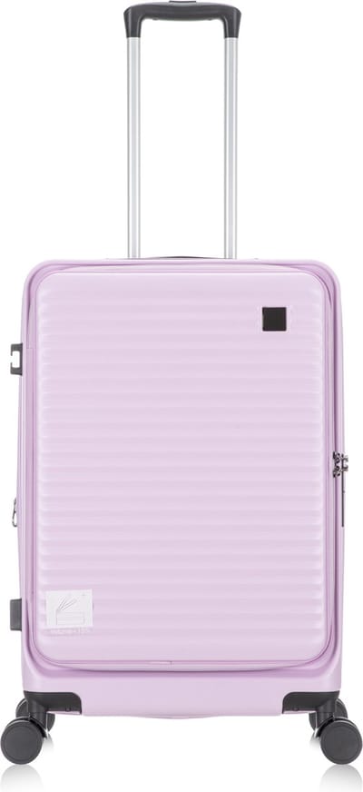 Praag Reiskoffer M - 65L - 66x43x24 cm - Lichtgewicht Harde Koffer - Laptopvak & Uitbreidbare Opbergruimte - TSA Slot & 360° Wielen - Ideaal Voor Vakanties en Zakenreizen - Lila