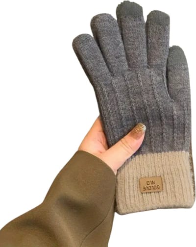 Bovista Winterhandschoen Dames - Handschoenen - Touchscreen Handschoenen - Handschoenen WInter - Winter - Pluche - Grijs