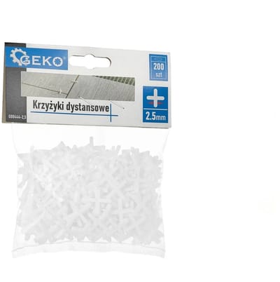 GEKO Tegelafstandhouders - 2,5 mm - 200 stuks - Voor binnen en buiten