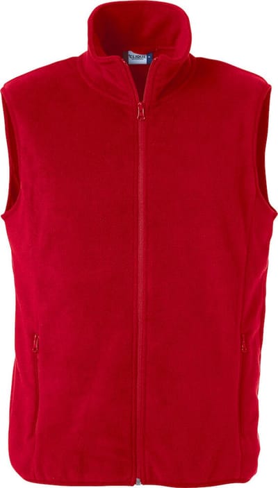Clique Polar Fleece Bodywarmer Basic - Rood - Maat XS