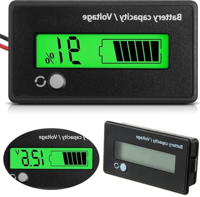 12V - 72V Batterij Meter met Alarm en Capaciteit Indicator - Voltage Monitor voor Lithium Ion Batterijen