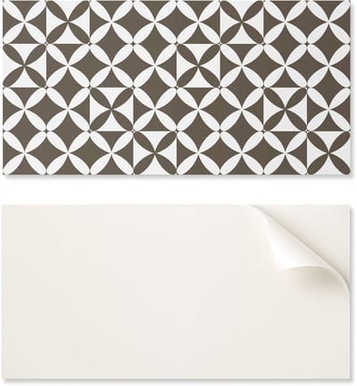 Vinyl wanddecoratie voor op kantoor, 100x50 cm, abstract geometrisch patroon