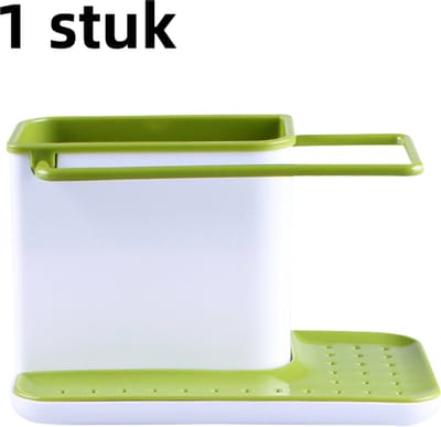 1 stuk - Opbergrek, afdruiprek, opbergrek voor schoonmaakspullen - groen