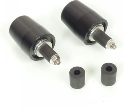 Embout de guidon noir et ver Mad Ø14/18mm pour moto Neuf racing Ø37mm x L47mm