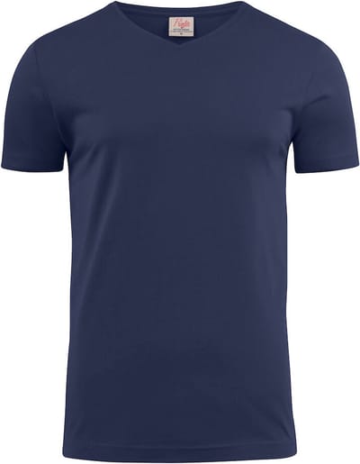 Printer HEAVY T-SHIRT V-NECK 2264024 - Donker marine - 5XL