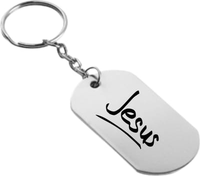 Akyol - jezus sleutelhanger - Jezus - messias, christen, kruis, opstanding, vergeving, liefde. - messias, christen, kruis, opstanding, vergeving, liefde. - 54 x 29mm