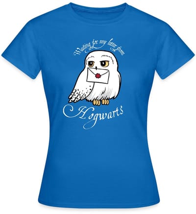 Harry Potter Hedwig Met Brief Waiting For My Letter T-Shirt Dames