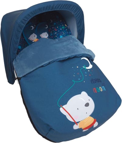 Universele Voetenzak - Baby Dekentje - Warmte Buiten - Complete Fleece - 86 x 55 cm - Blauw