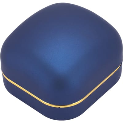 LED Ringdoos Fluwelen Voering Exquise Luxe Ringdoos Sieradendoos met LED-licht voor Jubileum blauw