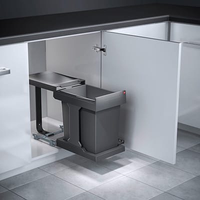 Hailo Tandem-Rb - Inbouw Prullenbak - 36 Liter - Afvalemmer Keuken