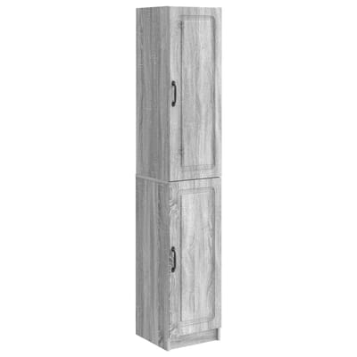 vidaXL - Kast - Set - 2 - st - Grijs - Sonoma - Bewerkt - hout