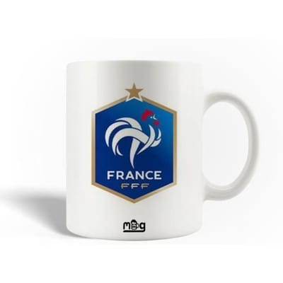 Mug en Céramique Équipe de France de football Logo Bleu