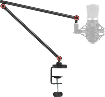 Verstelbare Microfoonarm met Tafelklem - Studio Standaard voor Podcast, Gaming & Streaming
