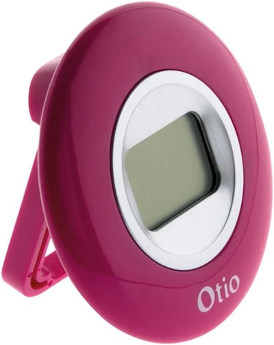 Binnenthermometer - Kamertemperatuur meter - Temperatuur meten - LCD display - 0-50 graden - Roze