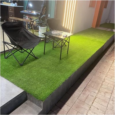 Kunstgrastapijt - Synthetisch gazon - Tuin decoreren - Realistisch en zacht - 100x400cm - Groen