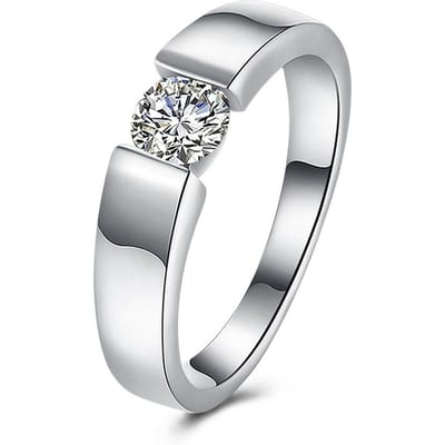 Luxe Designer 925 Sterling Zilver Kristallen Ringen voor Vrouw Heren Maat 7/8/9 Mode Feest Cadeaus Bruiloftsaccessoires Sieraden 8 white