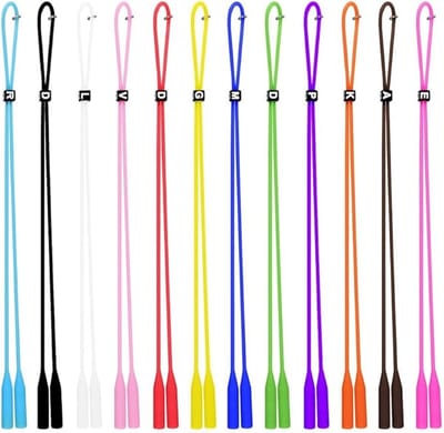 Verstelbare Anti-Slip Sport Brilkoord - 12 Stuks - Silicone sportbandje voor bril - Brillenkoorden - Brillenband - Brillenkoord Sport - Eyewear Accessoire