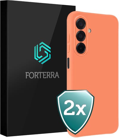 Hoesje 2 Stuks - Geschikt voor Samsung Galaxy A17 - Sterk & Shockproof - Back Cover - Case Siliconen - Telefoon Hoes - Perzik