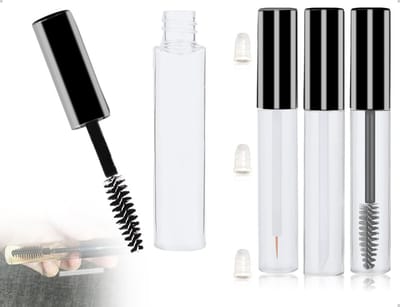 Set van Lege Mascara Flacons en Herbruikbare Oogmake-up Borstels, Transparante Eyeliner en Lipgloss Tubes voor Gemakkelijk Opbergen en Reizen