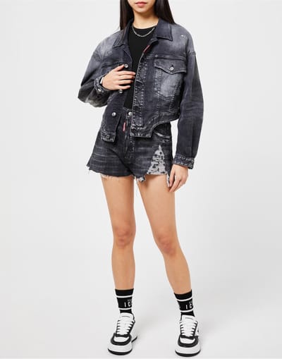 Onbewerkte denimjas