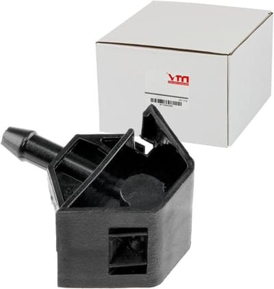 Waswatersproeier Voorruit - Ruitensproeierpomp - Schoon Zicht Houden - Voorzijde Montage - 4 cm - Zwart