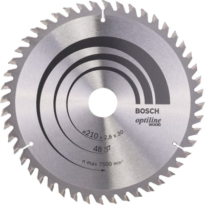 Bosch RUNDSAVKL.OPTILINE 210X2.8X30 mm 48 TDR