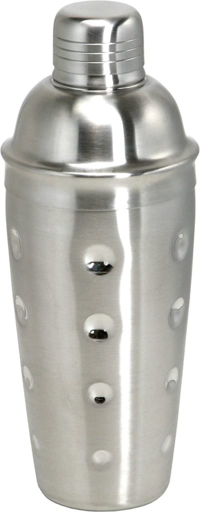 Cocktailshaker 3 delen - RVS met zeef - 700 ml.