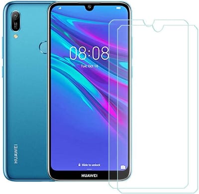 2 Stuks Screenprotector Tempered Glass Glazen Gehard Screen Protector 2.5D 9H (0.3mm) - Geschikt Voor: Huawei Y6 2019