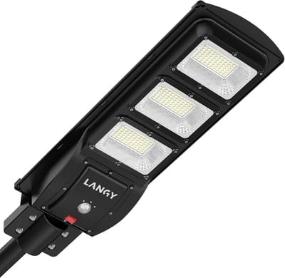 Krachtige LED Straatlantaarn op Zonne-energie met Bewegingssensor - 180 LEDs