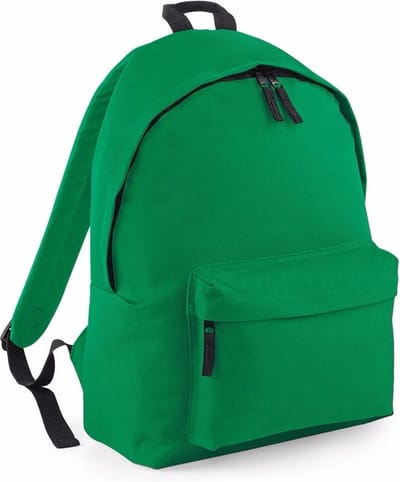 Hippe rugtas met voorvak groen 18 liter - rugzak