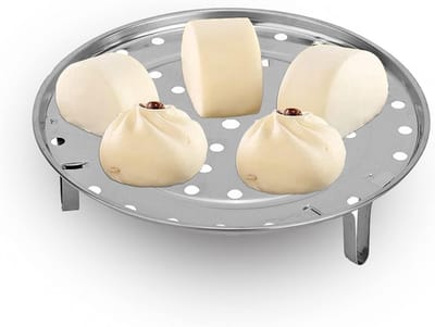 RVS Opbergpot met Stoomrek en Beugel voor Keuken - Kookaccessoires voor Efficiënte Opslag en Organisatie